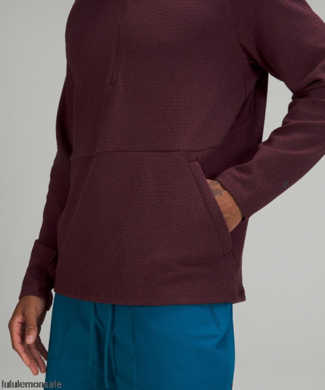 Lululemon Deutschland DELULU640 | Lululemon Deutschland Meliert Cassis At Ease Half Zip